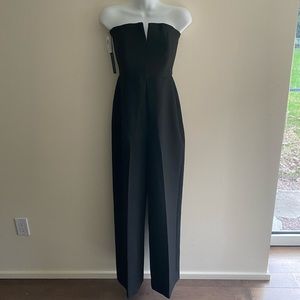 Babaton Aritzia Black Strapless Jumpsuit